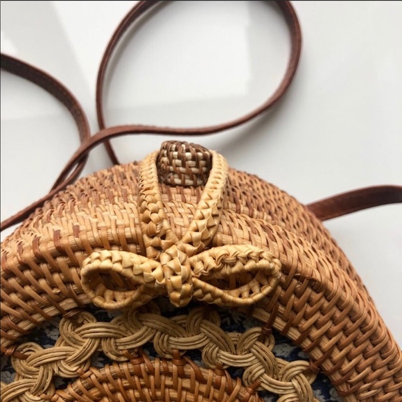 Boho Chic Rattan Bag - Picture 3 of 5